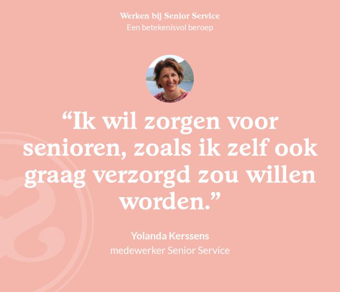 Quote van medewerker Yolanda