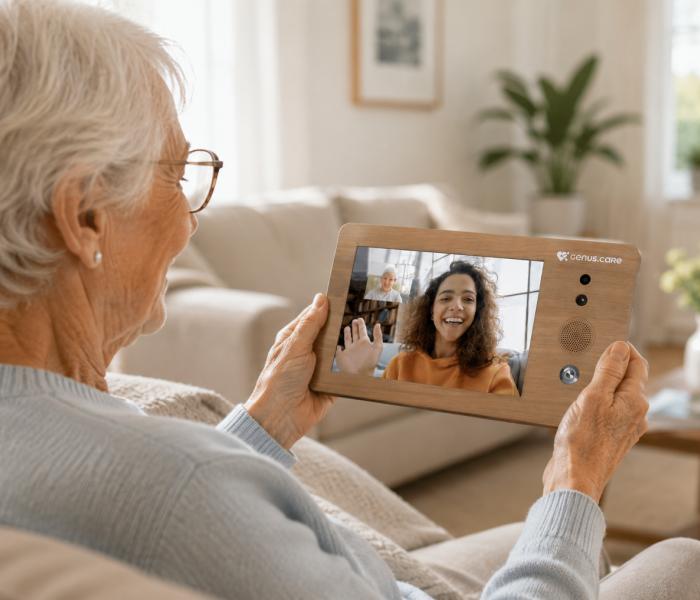 Senior met leefstijlmonitoring Genus