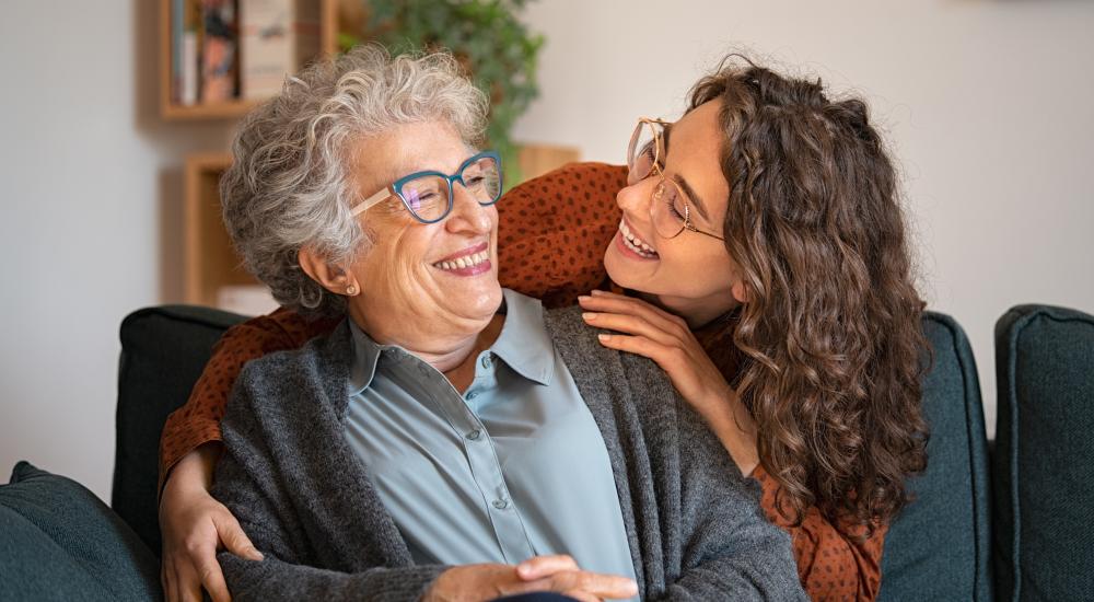 Senior en mantelzorger