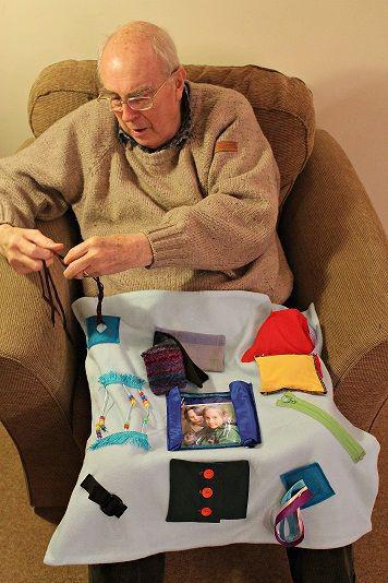 Bezigheidsdeken voor ouderen met dementie