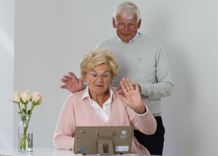 meneer en mevrouw kijken naar genus